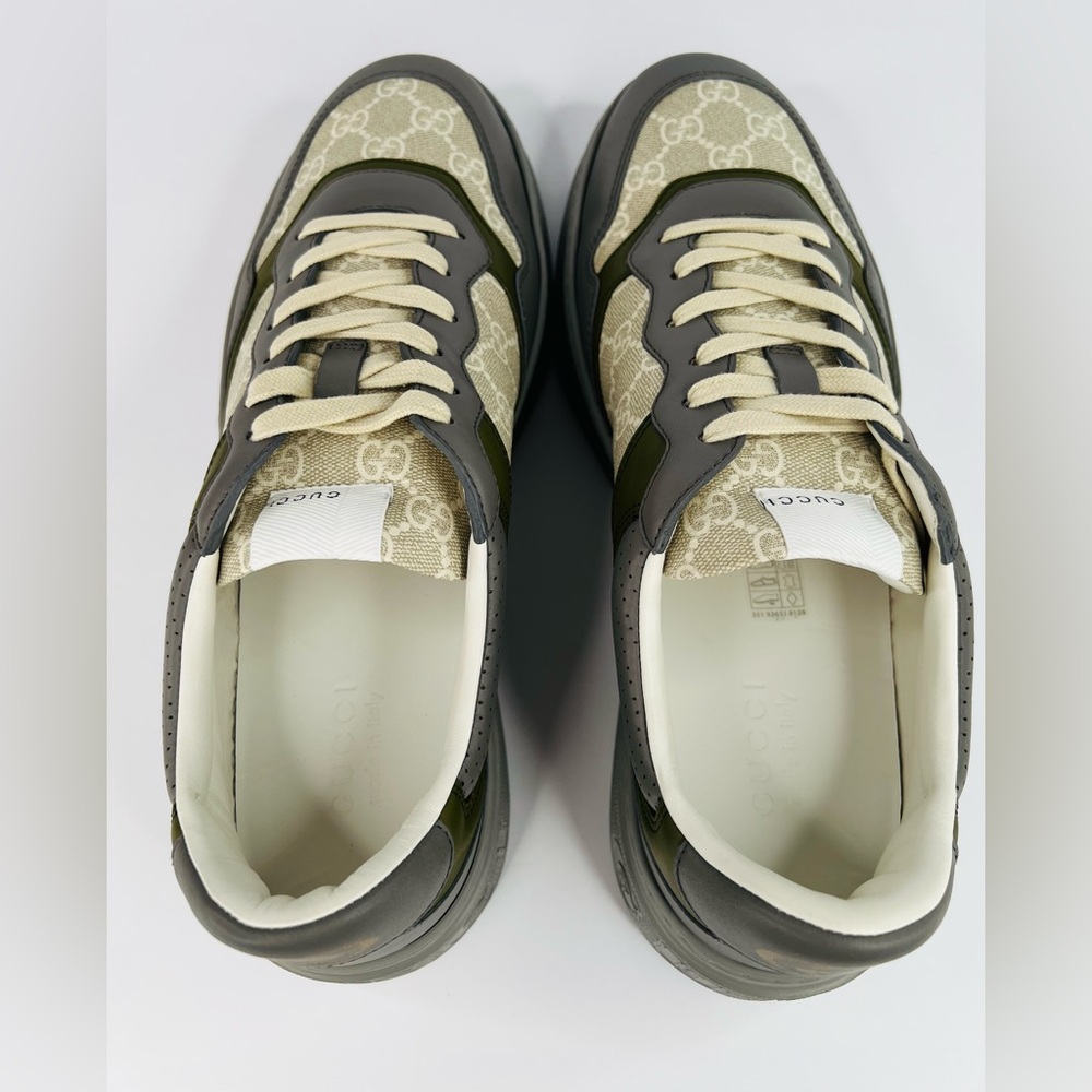 Gucci GG Supreme Canvas Leather Chunky Platform Sneakers UK 12.5 -US 13 -EU 46.5 - Picture 10 of 11